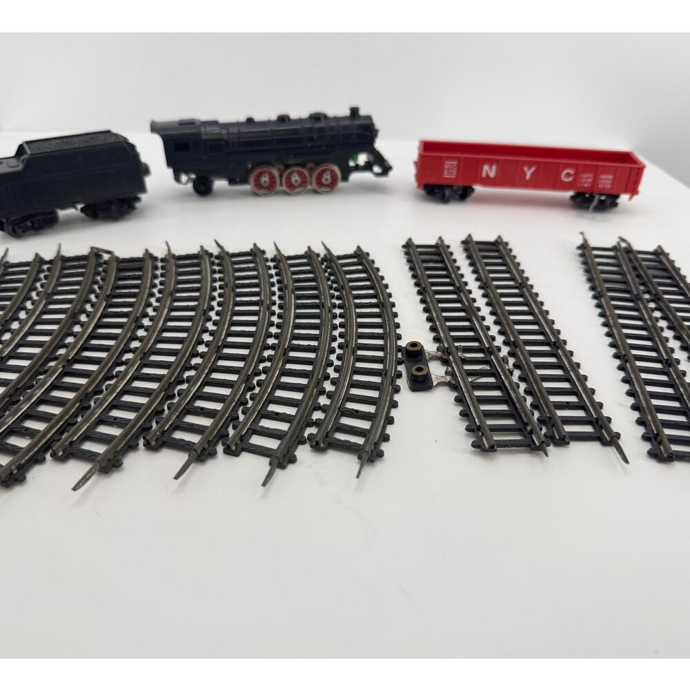 Vintage Made In Japan HO Scale Steam Train Lot NYC Gondola Tender Track 1960s